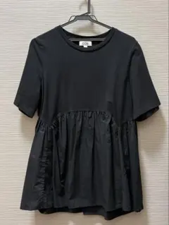 COS 半袖 ペプラム カットソー ブラック Mのサムネイル