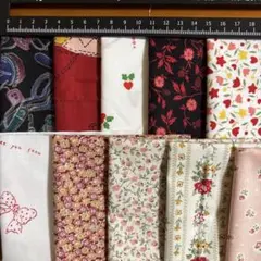 ハギレ　カットクロス　まとめ売り　パッチワーク20㎝×20㎝　10枚セット213