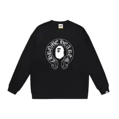 A Bathing Ape× Chrome Hearts ブラック スウェット