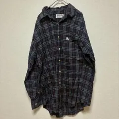 シャツ 長袖 総柄