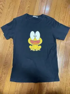 ど根性ガエル　ピョン吉　プリントTシャツ Mサイズ 黒
