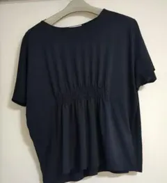 Chocol raffine robe 半袖チュニック 濃紺 Fサイズ