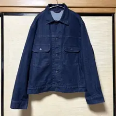 UNIQLO 2ndタイプ ストレッチ入りデニムジャケット【Lサイズ】濃紺