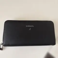 KANGOL ラウンドファスナー長財布 ブラック