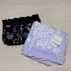 LAURA ASHLEY タオルハンカチ 紫陽花柄のサムネイル