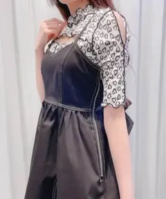 lilLilly カットアウトリブメロートップスのサムネイル