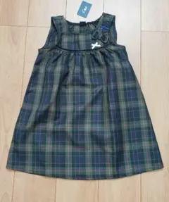 チェック ノースリーブワンピース 110cm フォーマル