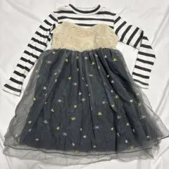 BREEZE ストライプ柄 星刺繍 ワンピース 110