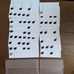 リトミック研究センター　音符カード 18枚セット 収納ケース付き