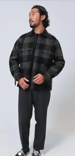 24AW RHC Ron Herman CPOジャケット チェック ブルゾン 24AW RHC Ron Herman CPOジャケット チェック ブルゾン