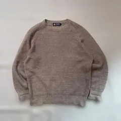 00’s CHAPS Ralph Lauren サマーセーター　ブラウン系　M