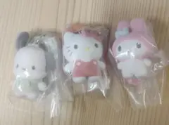 カラフルカラビナマスコットチャーム ハローキティ・マイメロディ・ポチャッコセット