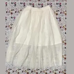 GU ホワイト チュールスカート 130