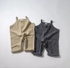 Bisque サロペット チャコール 80 韓国子供服