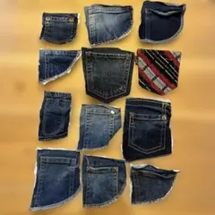 デニムコインポケットまとめ売り⭐️１２枚