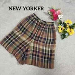 NEW YORKER ニューヨーカー ハーフパンツ キュロット チェック柄