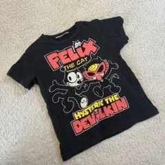 ヒステリックミニ　Felix the Cat コラボ　Tシャツ ブラック　90