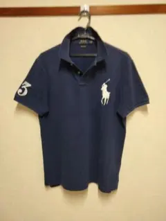 【美品】現行POLO RALPH LAURENビッグポニー／ネイビー／Lサイズ