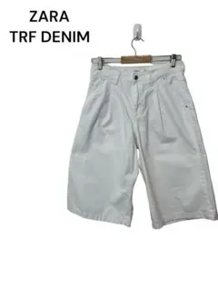 ZARA TRF ホワイトデニムハーフパンツ ショートパンツ サマーパンツのサムネイル