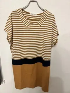 イエロー　ボーダー　チュニックのサムネイル