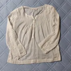 Gap 長袖 ブラウス ホワイト 刺繍のサムネイル