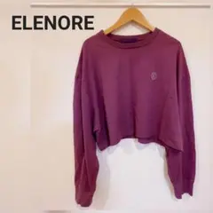 ELENORE/エレノア ミドル丈ロングスリーブ 紫