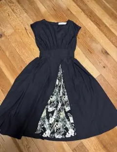 LAGUNAMOON ブラックノースリーブワンピース S