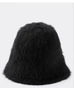 GU ヘアリーバケットハット 黒