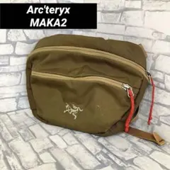 ARC’TERYX アークテリクス マカ　ボディーバック　ピンク ロゴ刺繍 ARC'TERYX アークテリクス マカ ボディーバック ピンク ロゴ刺繍