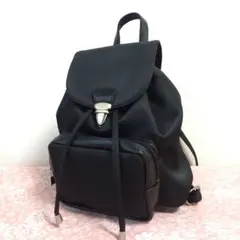 MK ミッシェルクラン ミニリュック ブラック　マット質感　未使用級のサムネイル