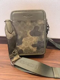 ★美品★COACH カモフラージュ レザーショルダーバッグ