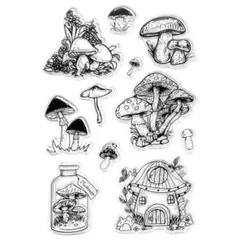 クリアスタンプ1761：キノコ⑤《おまとめご購入で20%OFF！》