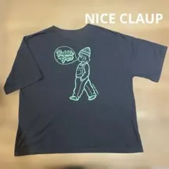 ナイスクラップ　Bubble Gum プリントTシャツ チャコールグレー