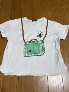 虫かごデザイン Tシャツ 100 カブトムシ　カマキリのサムネイル