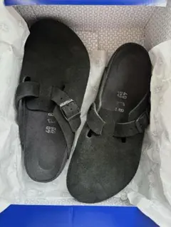 BIRKENSTOCK BOSTON BS BLACK 43 新品箱付 - メルカリ