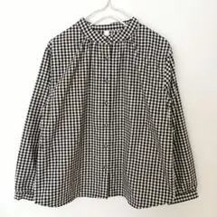 クラウドナイン ギンガムチェック 長袖 ブラウス Ｍ～Lサイズのサムネイル