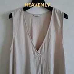 〈9/15までSALE 〉HEAVENLY　コットンリネンジャンパースカート