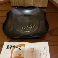 玉川堂 菓子皿 銅器 茶道具