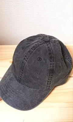ニューハッタンピグメントキャップ　ユニセックス　帽子　 　ブラック