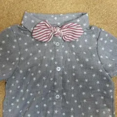 リボン型ストライプ蝶ネクタイ☆