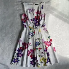 LAUREN RALPH LAUREN 花柄ノースリーブワンピース - メルカリ