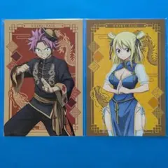 フェアリーテイル ナツ ルーシィ 名場面フルカラー着色ポストカード