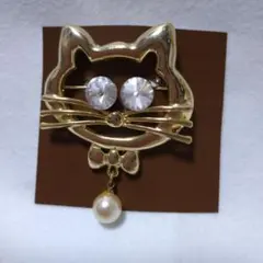 ♦118　ブローチ　猫-6