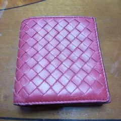 BOTTEGA VENETA イントレチャート 二つ折り財布 レッドのサムネイル