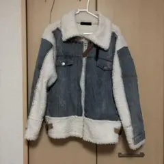 SCOT CLUB デニム切替ボアブルゾン 9号