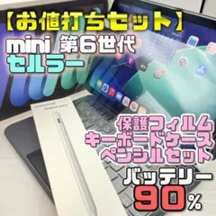 美品】セルラー BT96％ mini7 フィルム＋ケース＋充電器＋ペン 221