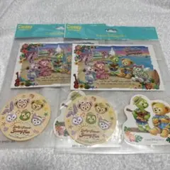 ダッフィーアンドフレンズ　ポストカードステッカー