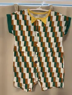 moimoln モイモルン 幾何学模様ロンパース 90