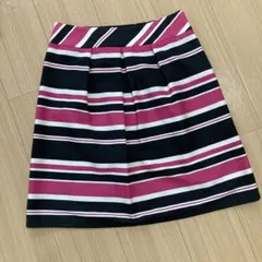 ストライプフレアミニスカート