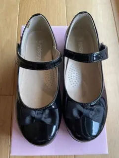 フォーマルシューズ ブラック リボン付き